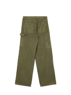 Cropp Spodnie*Oliwkowe spodnie z wieloma kieszeniami