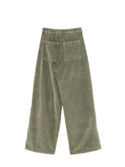 Cropp Spodnie*Oliwkowe sztruksowe spodnie