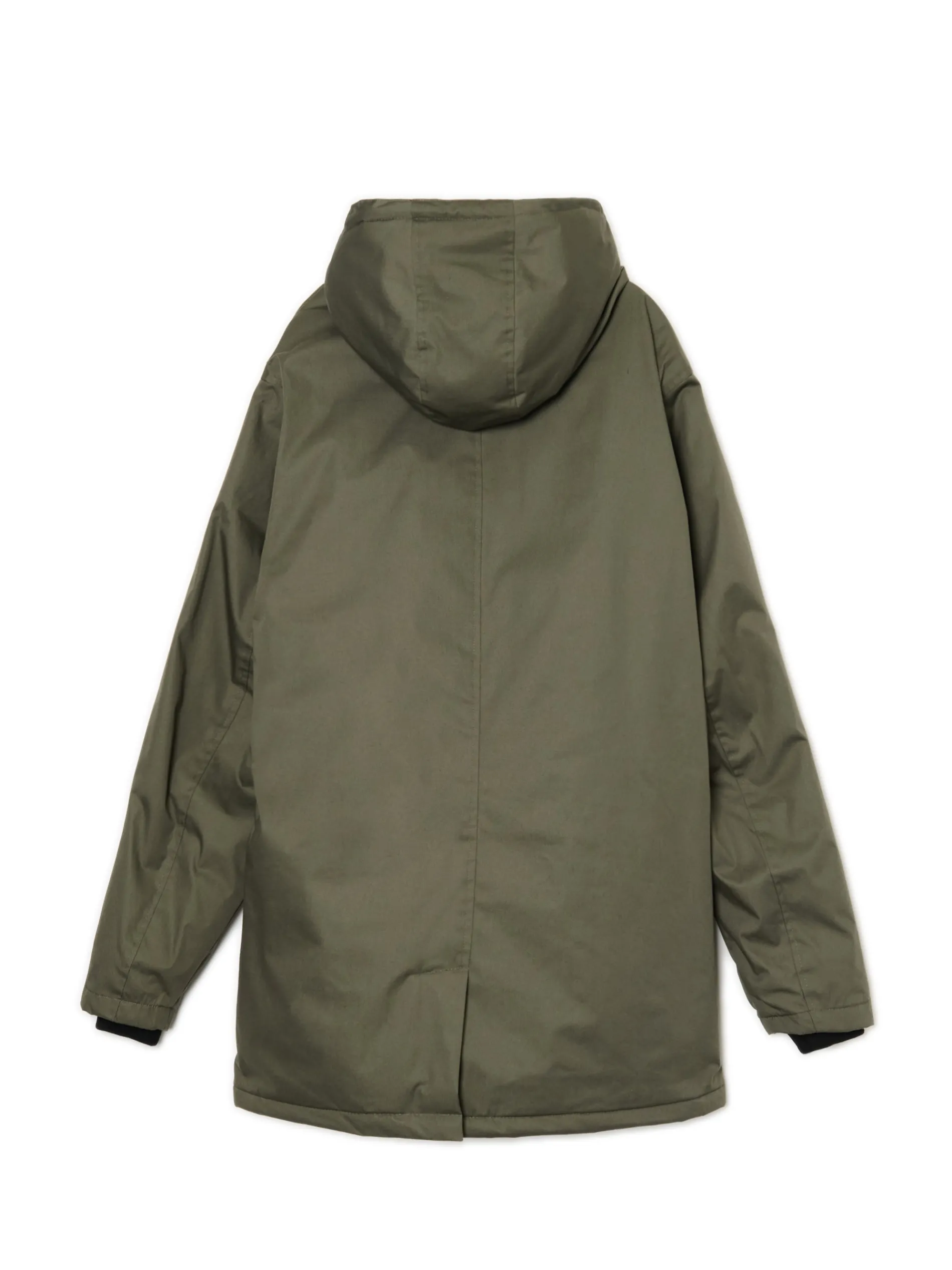 Cropp Kurtki Zimowe|Kurtki, Płaszcze*Oliwkowy płaszcz z kapturem