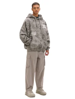 Cropp Bluzy*Oversizowa bluza z kapturem i nadrukiem