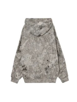 Cropp Bluzy*Oversizowa bluza z kapturem i nadrukiem