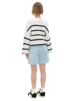 Cropp Swetry*Pasiasty sweter z szerokim rękawem