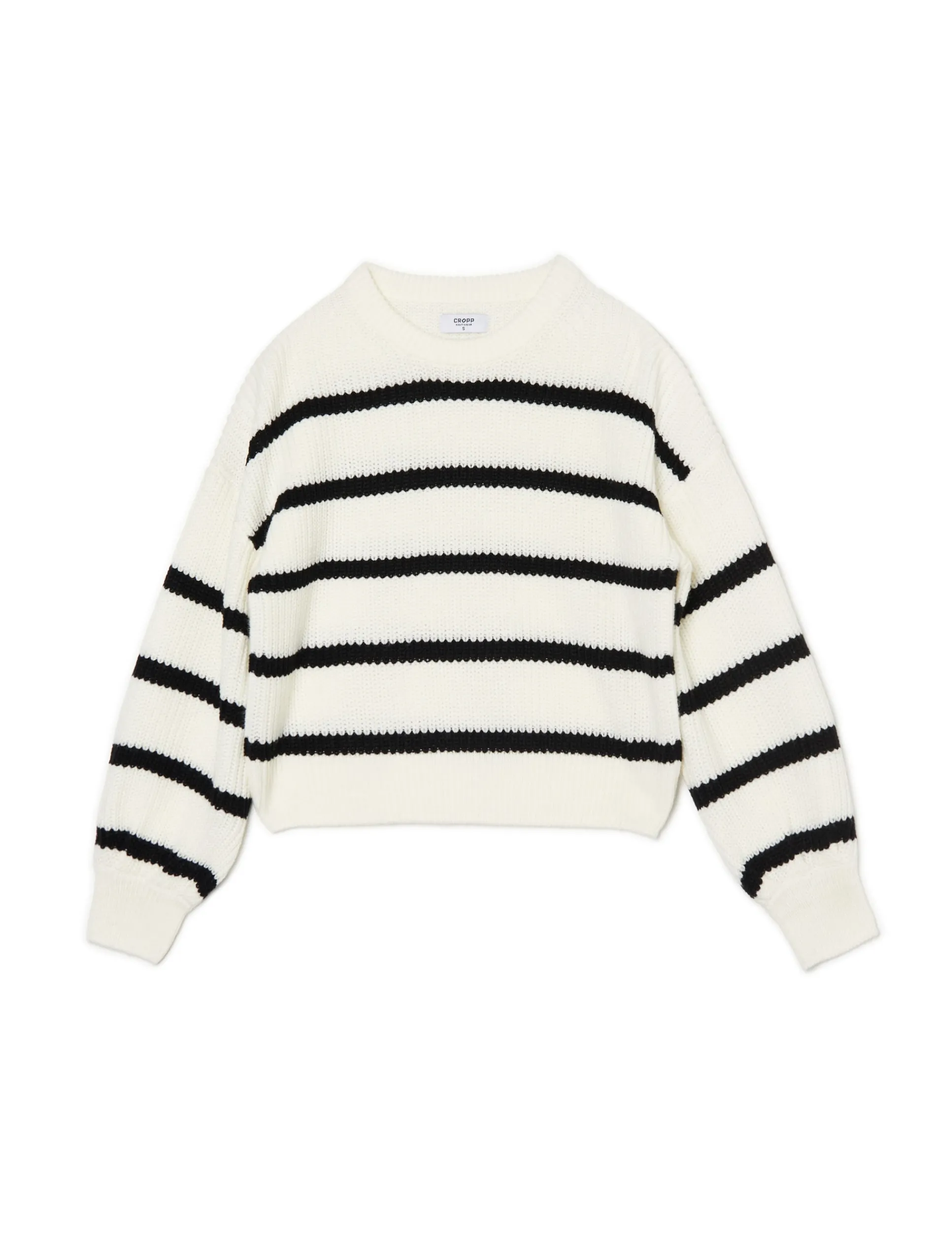 Cropp Swetry*Pasiasty sweter z szerokim rękawem