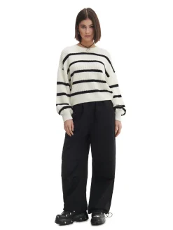 Cropp Swetry*Pasiasty sweter z szerokim rękawem