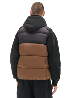 Cropp Kurtki, Płaszcze*Pikowana brązowa kamizelka