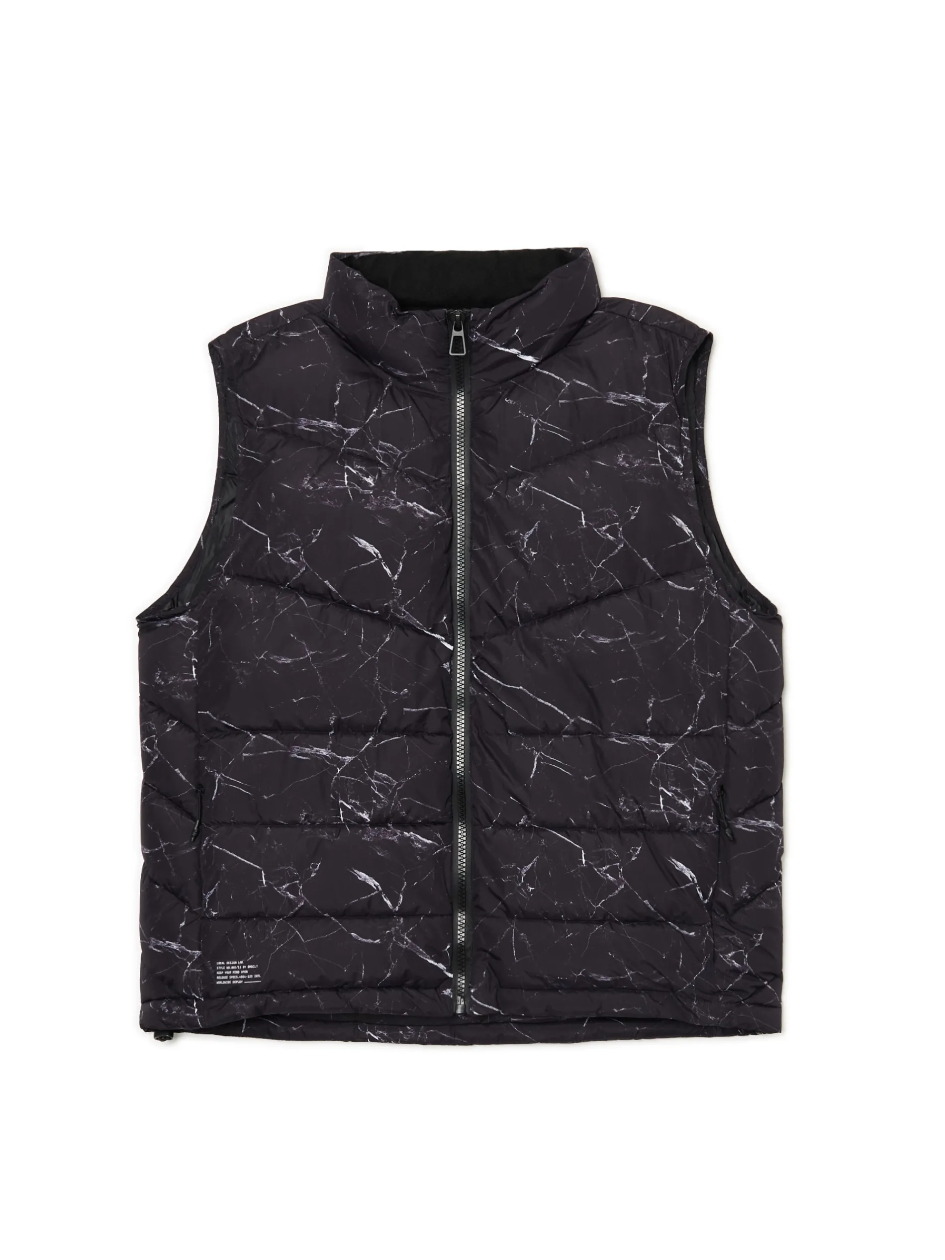 Cropp Kurtki, Płaszcze*Pikowana kamizelka z nadrukiem