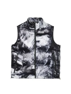 Cropp Kurtki, Płaszcze*Pikowana kamizelka z nadrukiem