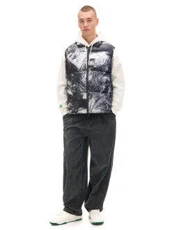 Cropp Kurtki, Płaszcze*Pikowana kamizelka z nadrukiem