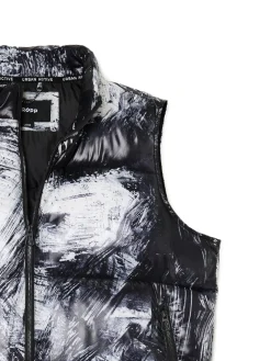 Cropp Kurtki, Płaszcze*Pikowana kamizelka z nadrukiem