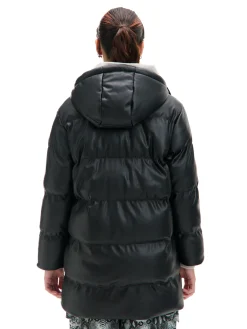 Cropp Kurtki, Płaszcze*Pikowany płaszcz ze sztucznej skóry