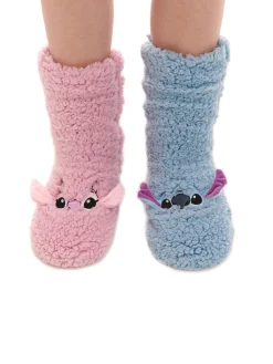 Cropp Cozy|Skarpety, Rajstopy*Pluszowe skarpetki Stitch i Andzia