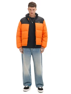 Cropp Kurtki Zimowe|Kurtki, Płaszcze*Pomarańczowa kurtka puffer