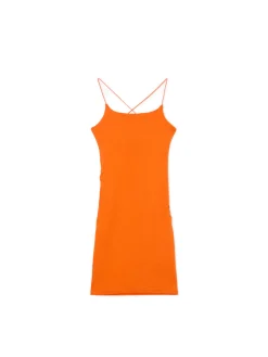 Cropp Sukienki, Kombinezony*Pomarańczowa sukienka mini