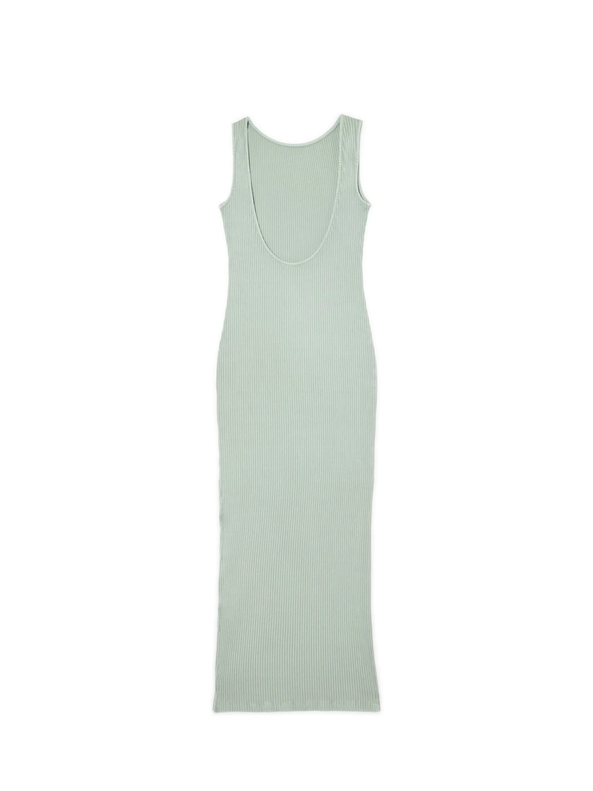 Cropp Sukienki, Kombinezony*Prążkowana oliwkowa sukienka midi