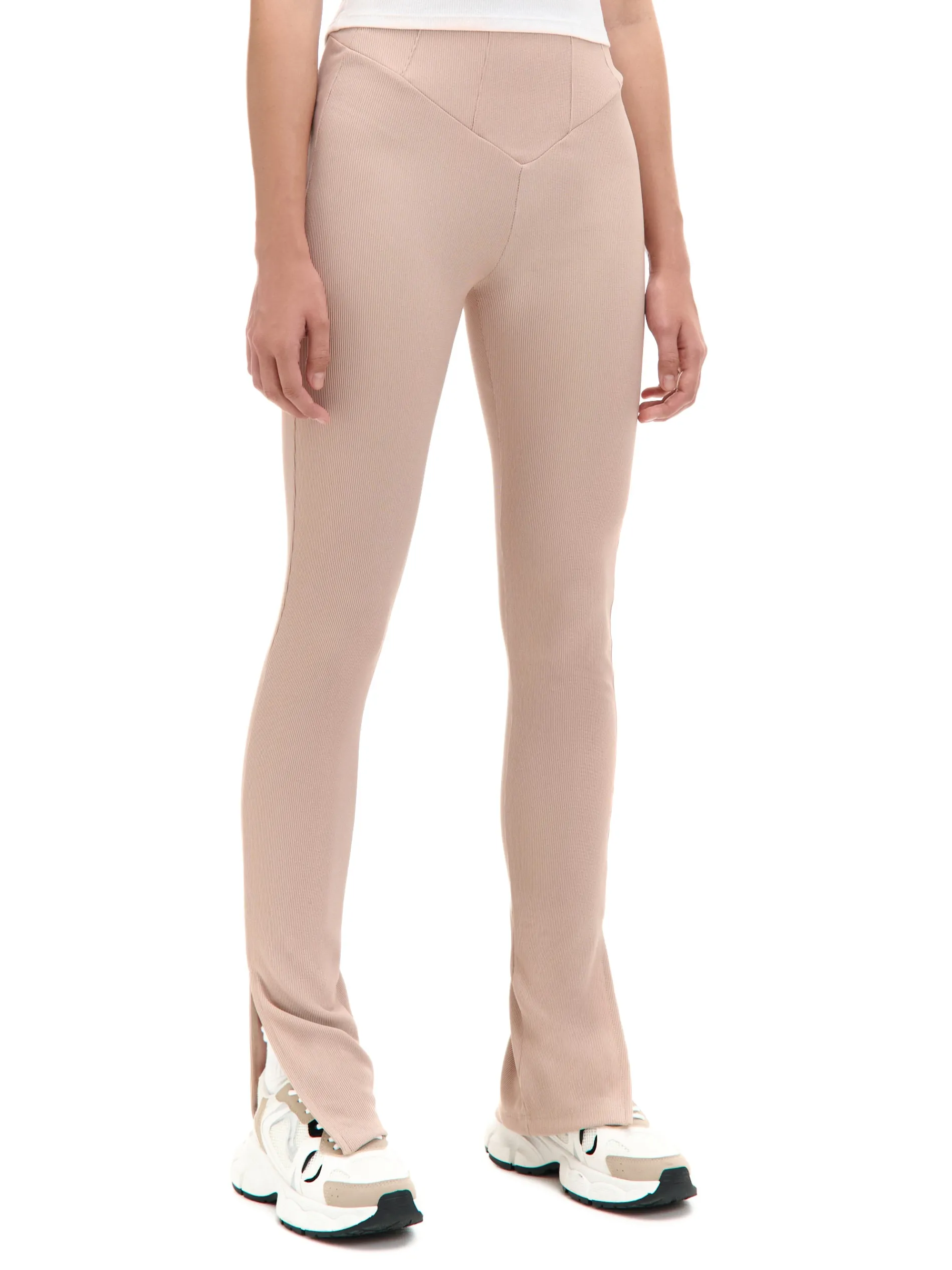 Cropp Spodnie*Prążkowane spodnie typu flare