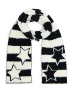 Cropp Szaliki*Puchaty szalik z motywem gwiazdy
