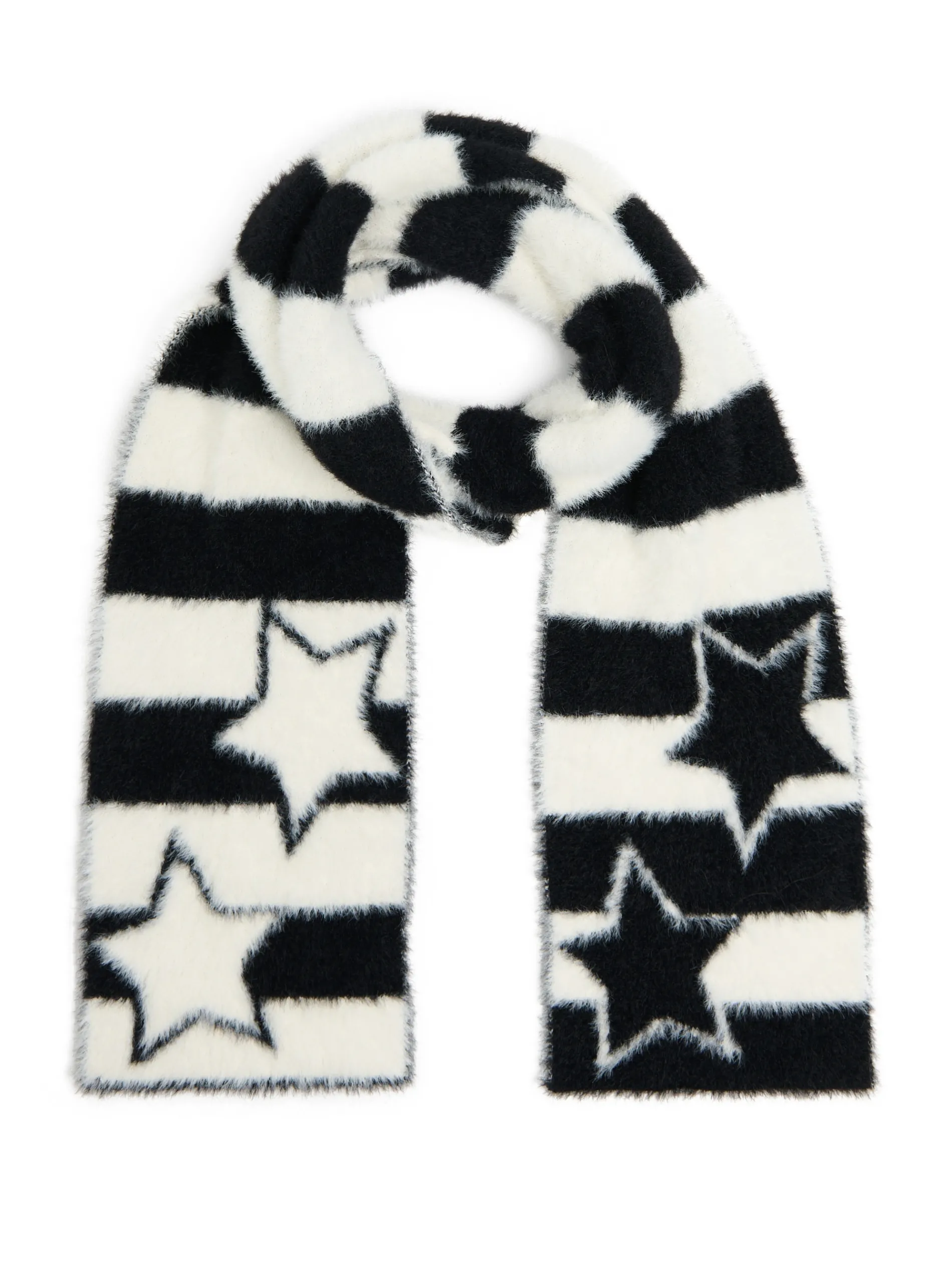 Cropp Szaliki*Puchaty szalik z motywem gwiazdy