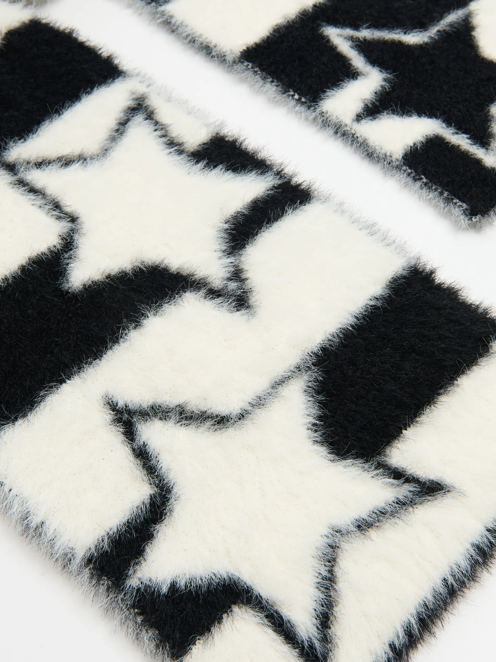 Cropp Szaliki*Puchaty szalik z motywem gwiazdy