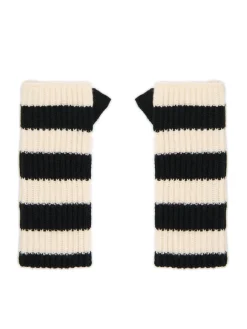 Cropp Rękawiczki*Rękawiczki mitenki w kremowe paski