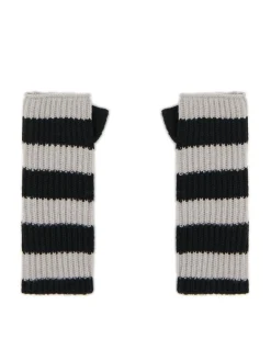 Cropp Rękawiczki*Rękawiczki mitenki w szare paski