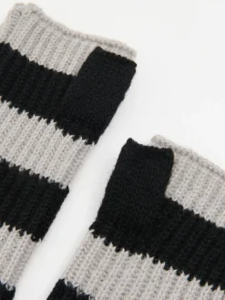 Cropp Rękawiczki*Rękawiczki mitenki w szare paski
