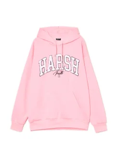 Cropp Bluzy|Unisex*Różowa bluza z aplikacją UNISEX