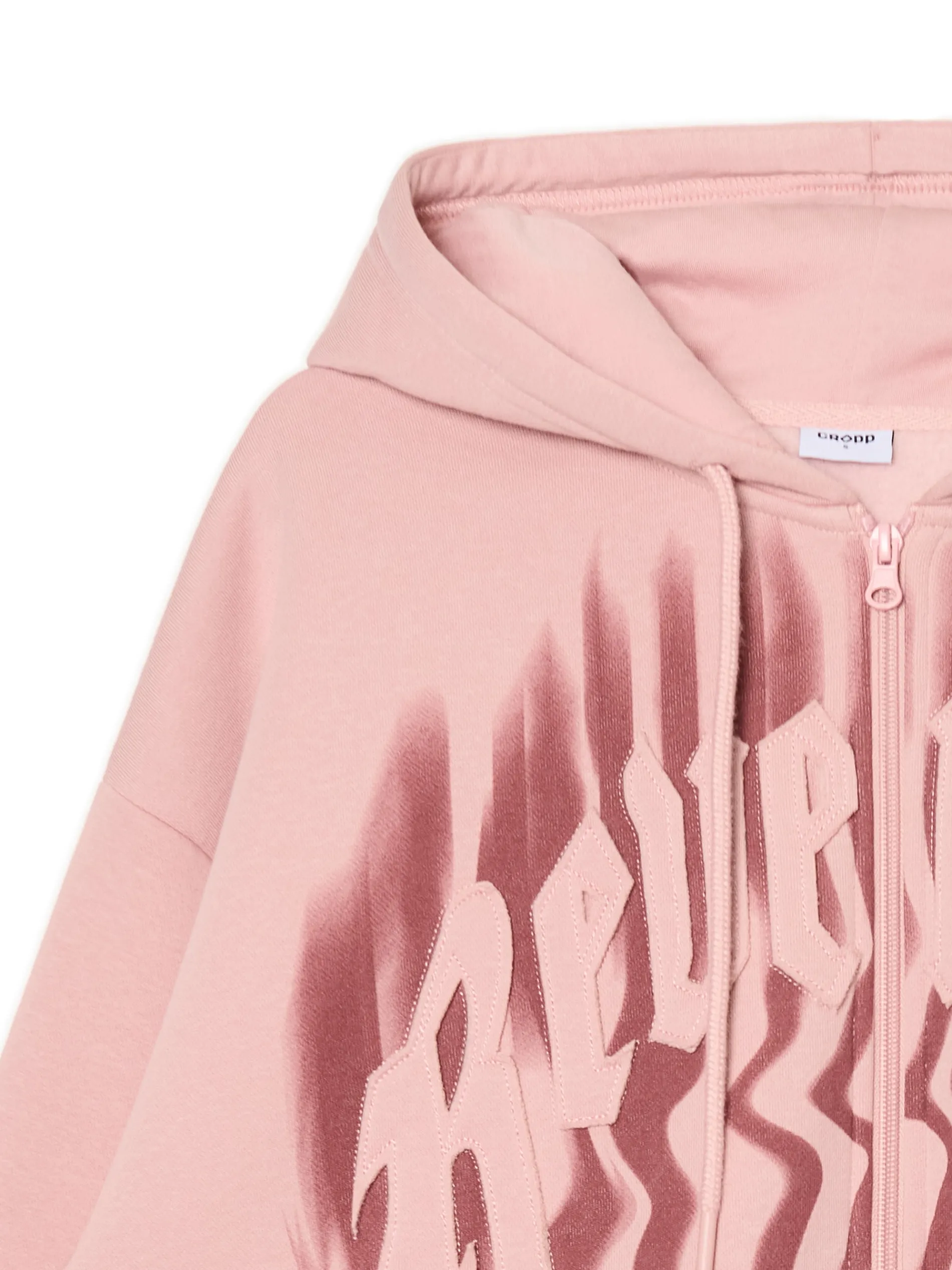 Cropp Bluzy*Różowa bluza z kapturem