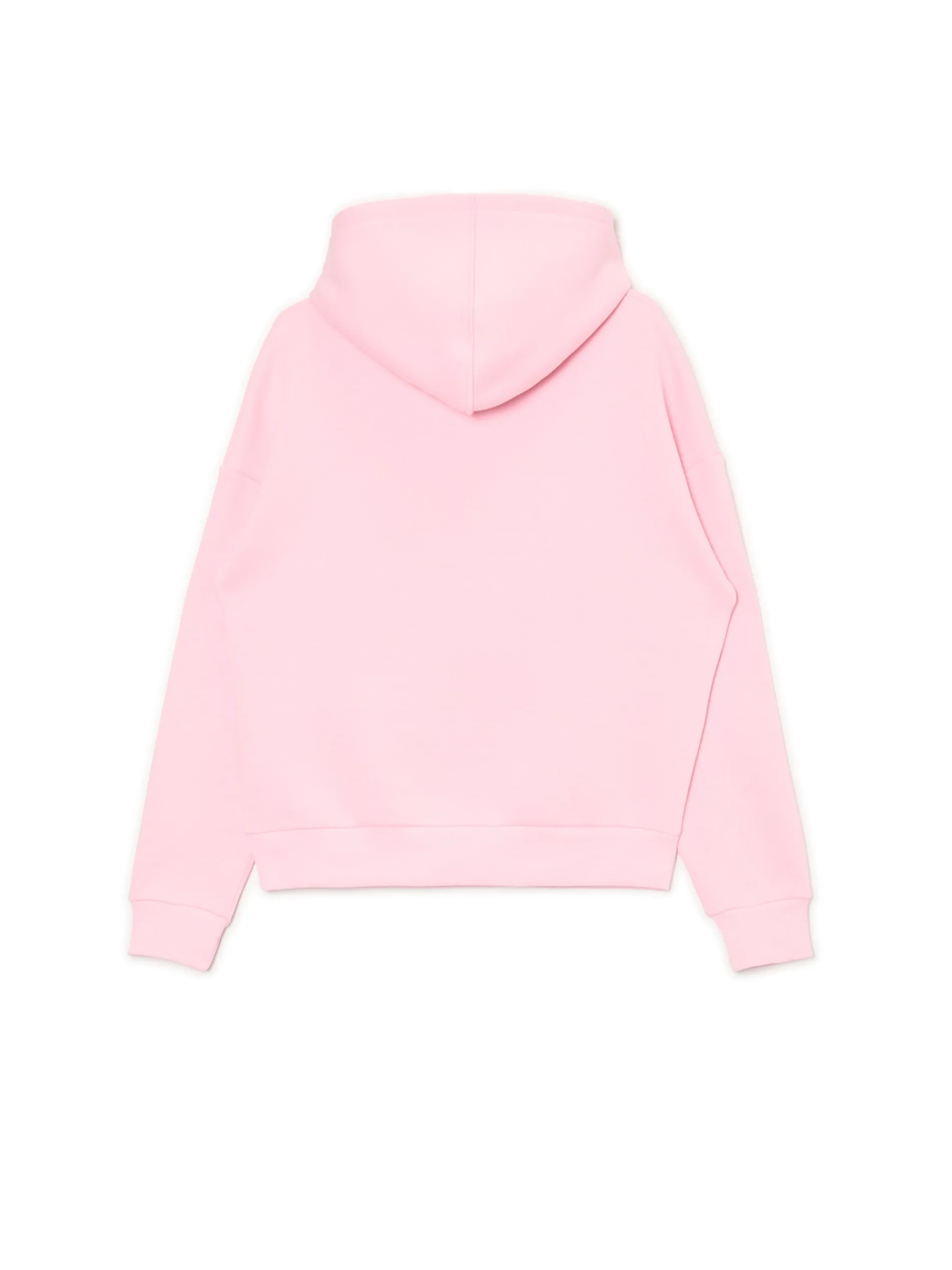 Cropp Bluzy*Różowa bluza z kapturem i nadrukiem