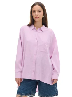 Cropp Koszule, Bluzki*Różowa klasyczna koszula