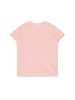 Cropp Koszulki, Topy*Różowa koszulka z nadrukiem