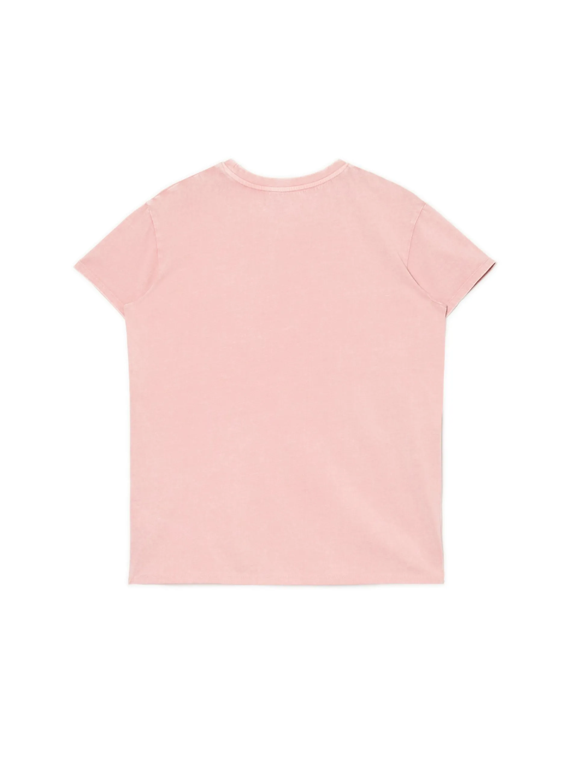 Cropp Koszulki, Topy*Różowa koszulka z nadrukiem