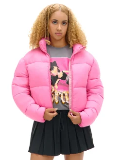 Cropp Kurtki, Płaszcze*Różowa kurtka puffer