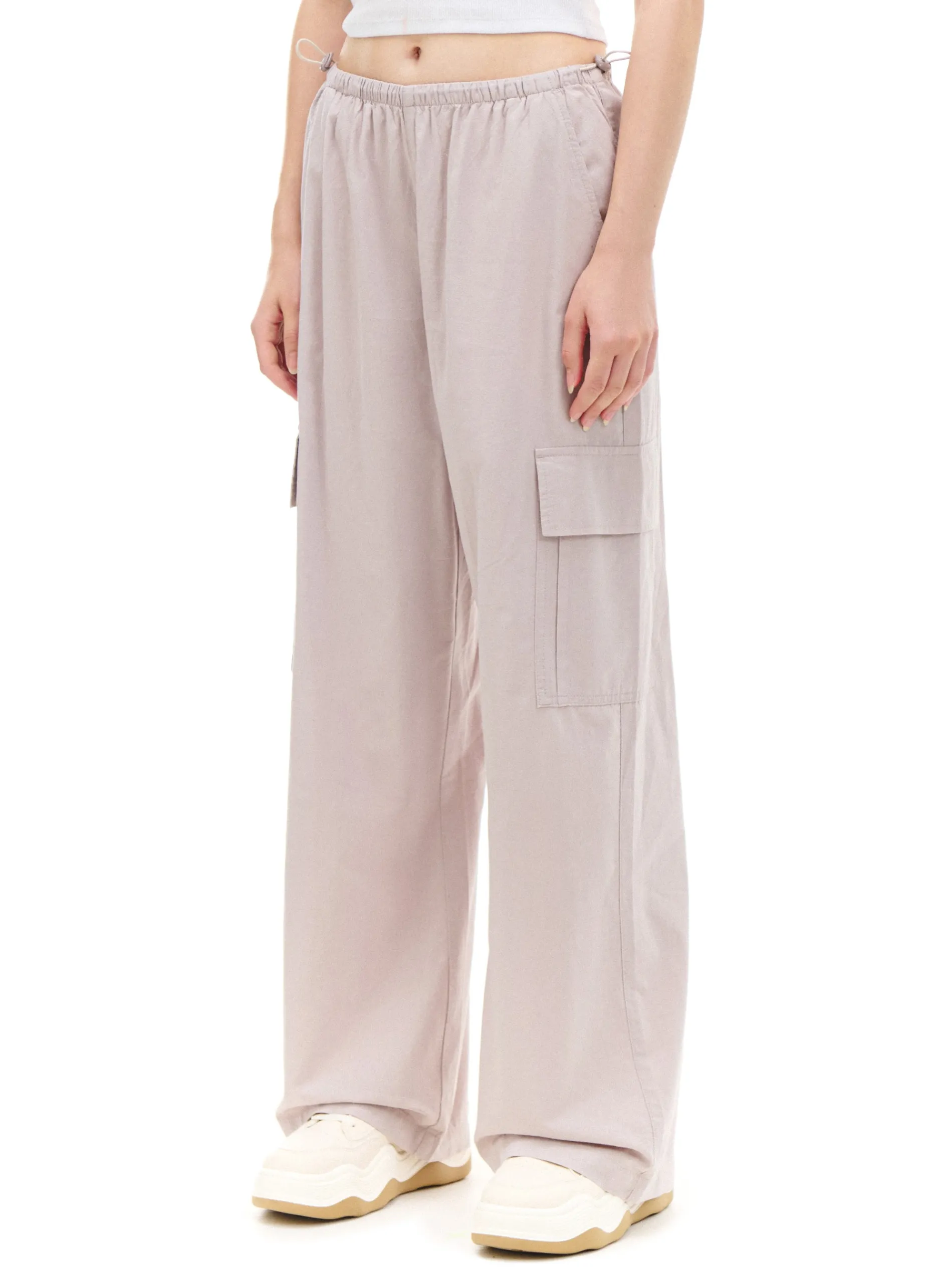 Cropp Spodnie*Różowe spodnie cargo