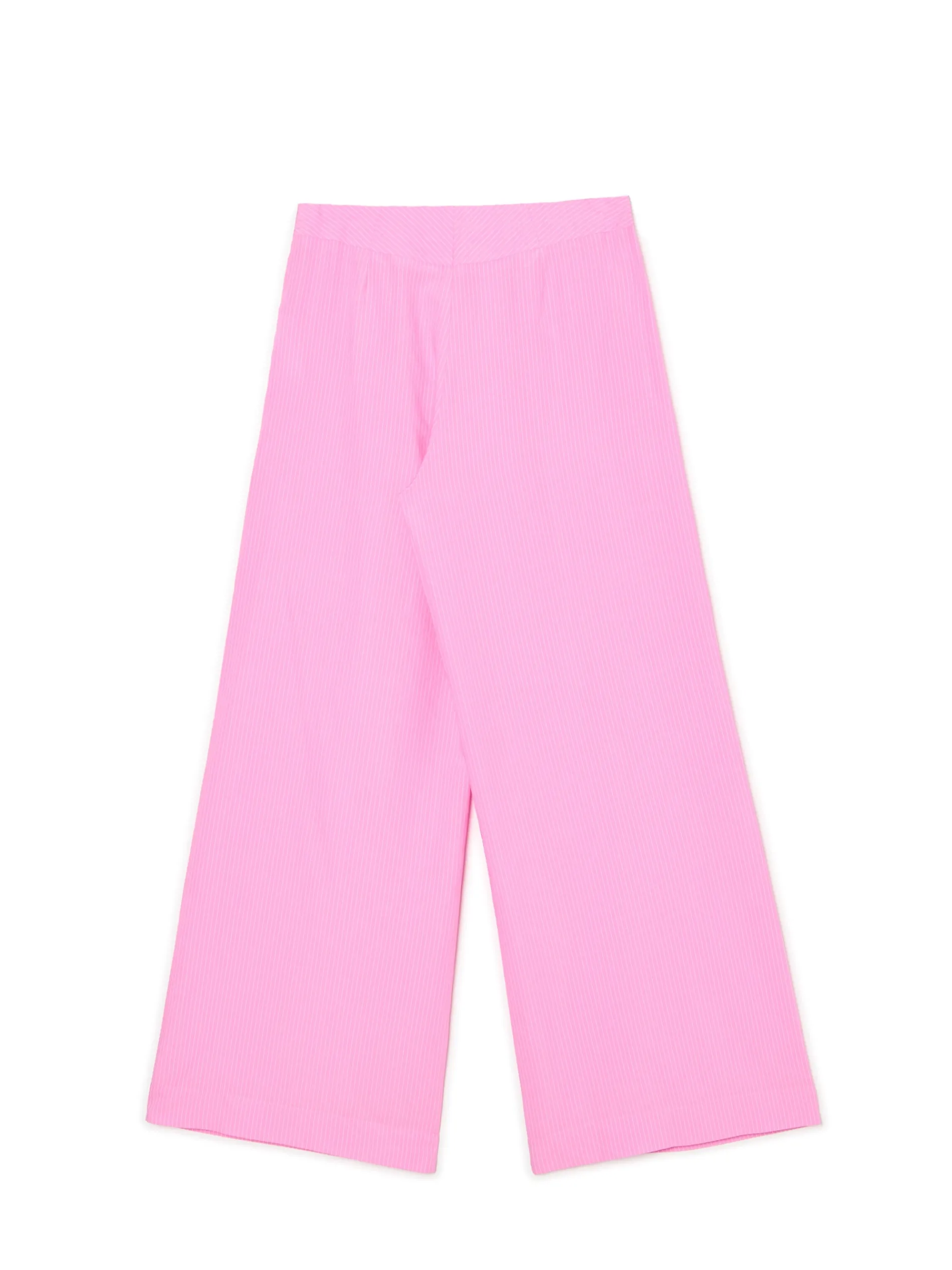 Cropp Spodnie*Różowe spodnie tailoring w paski