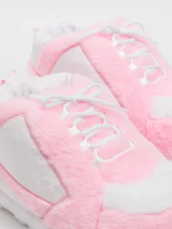 Cropp Kapcienew|Cozy*Różowo-białe kapcie