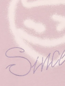 Cropp Koszulki*Różowy T-shirt z nadrukiem