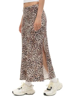 Cropp Spódnice*Satynowa spódnica w panterkę