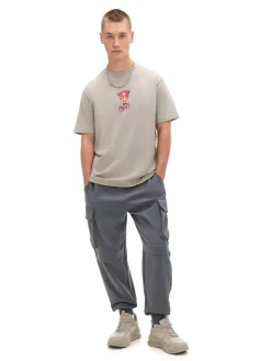 Cropp Spodnie*Solidne dresowe joggery regular z kieszeniami