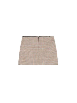 Cropp Spódnice|Sety*Spódnica mini w kratę z wiskozą