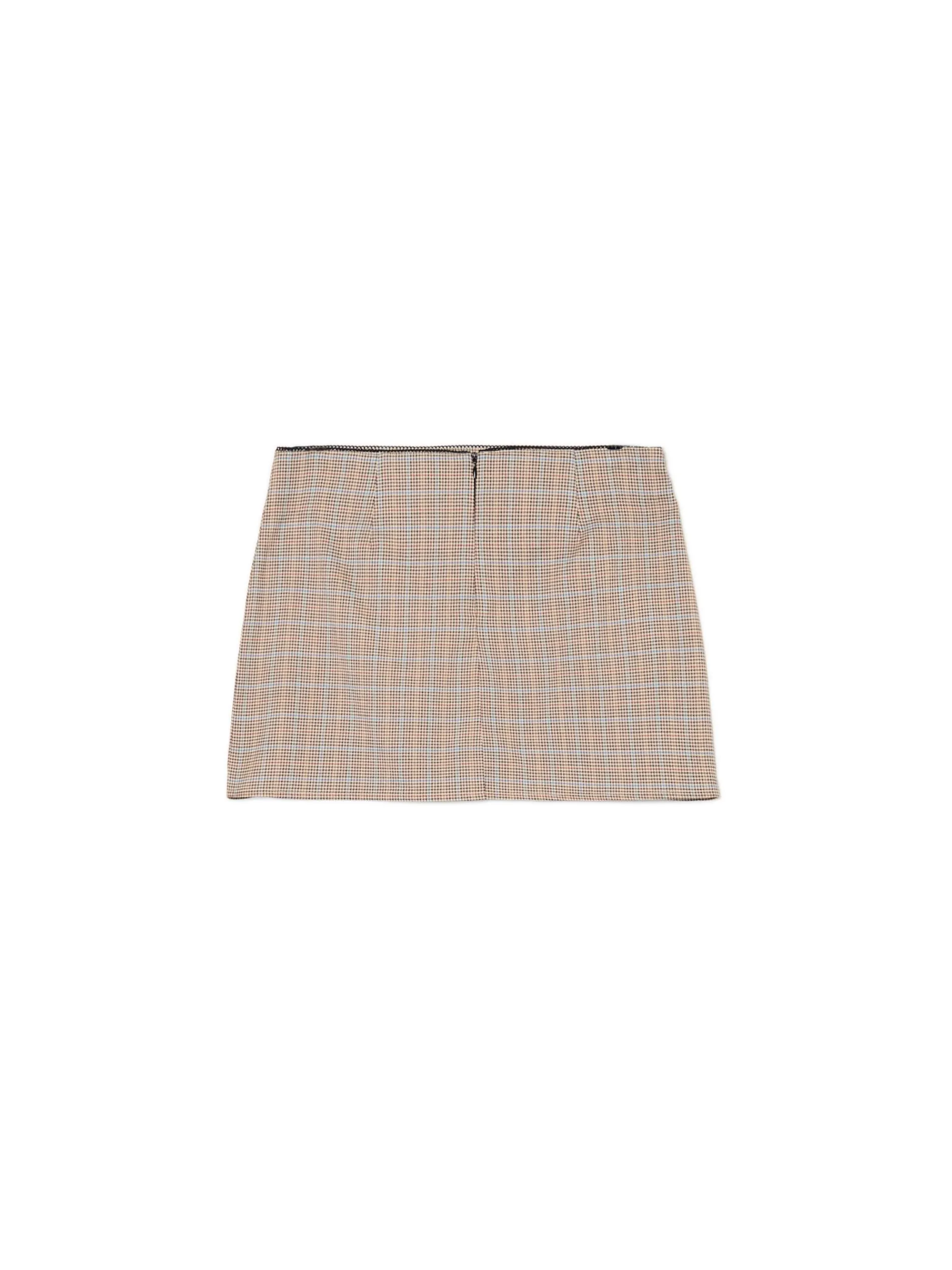 Cropp Spódnice|Sety*Spódnica mini w kratę z wiskozą