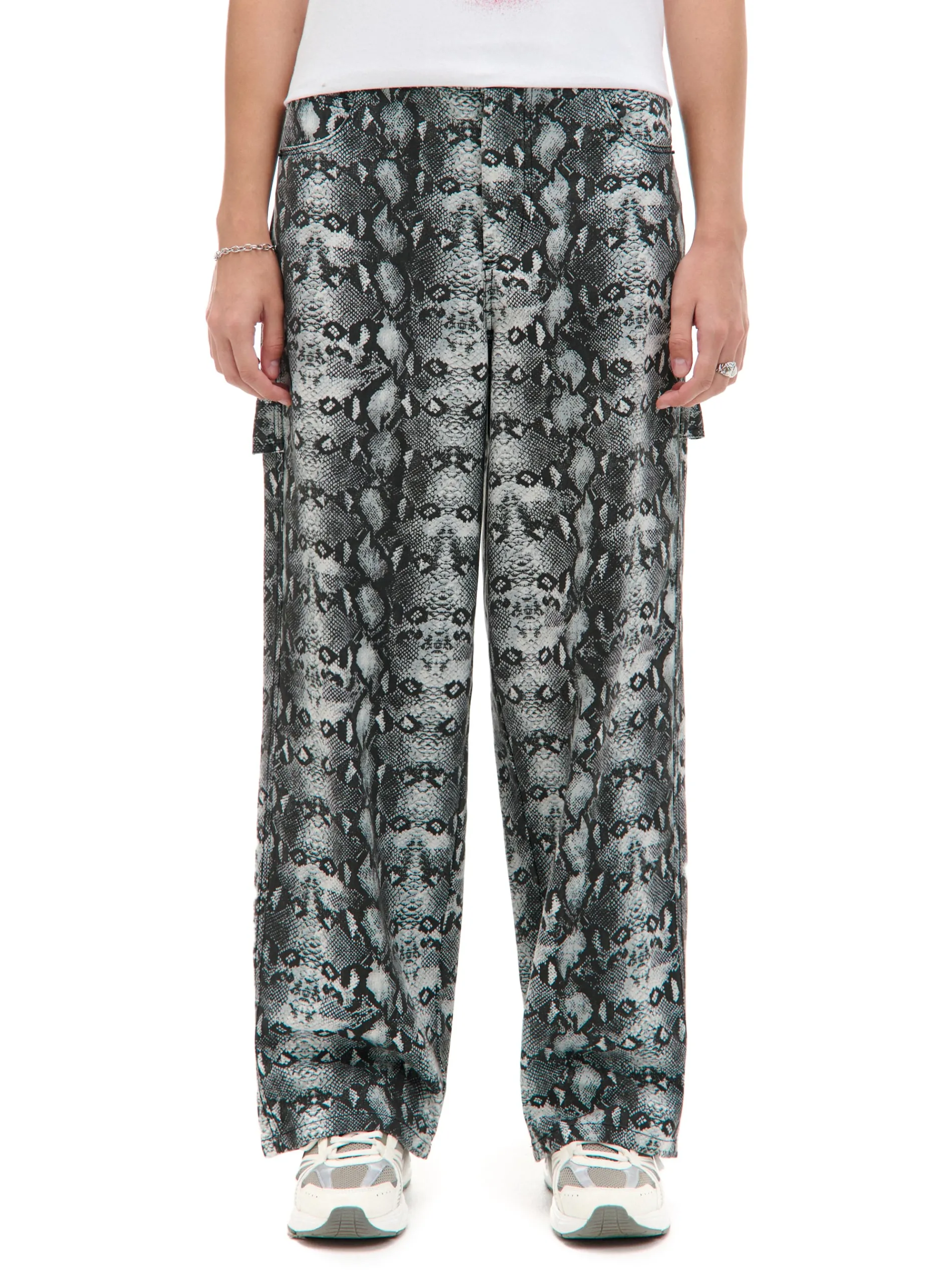 Cropp Spodnie*Spodnie baggy z wężowym motywem