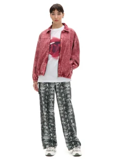 Cropp Spodnie*Spodnie baggy z wężowym motywem