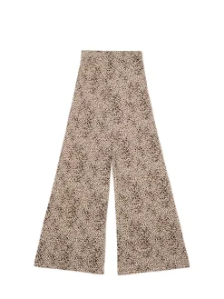 Cropp Spodnie*Spodnie flare w panterkę