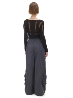 Cropp Spodnie*Spodnie parachute z kieszeniami cargo