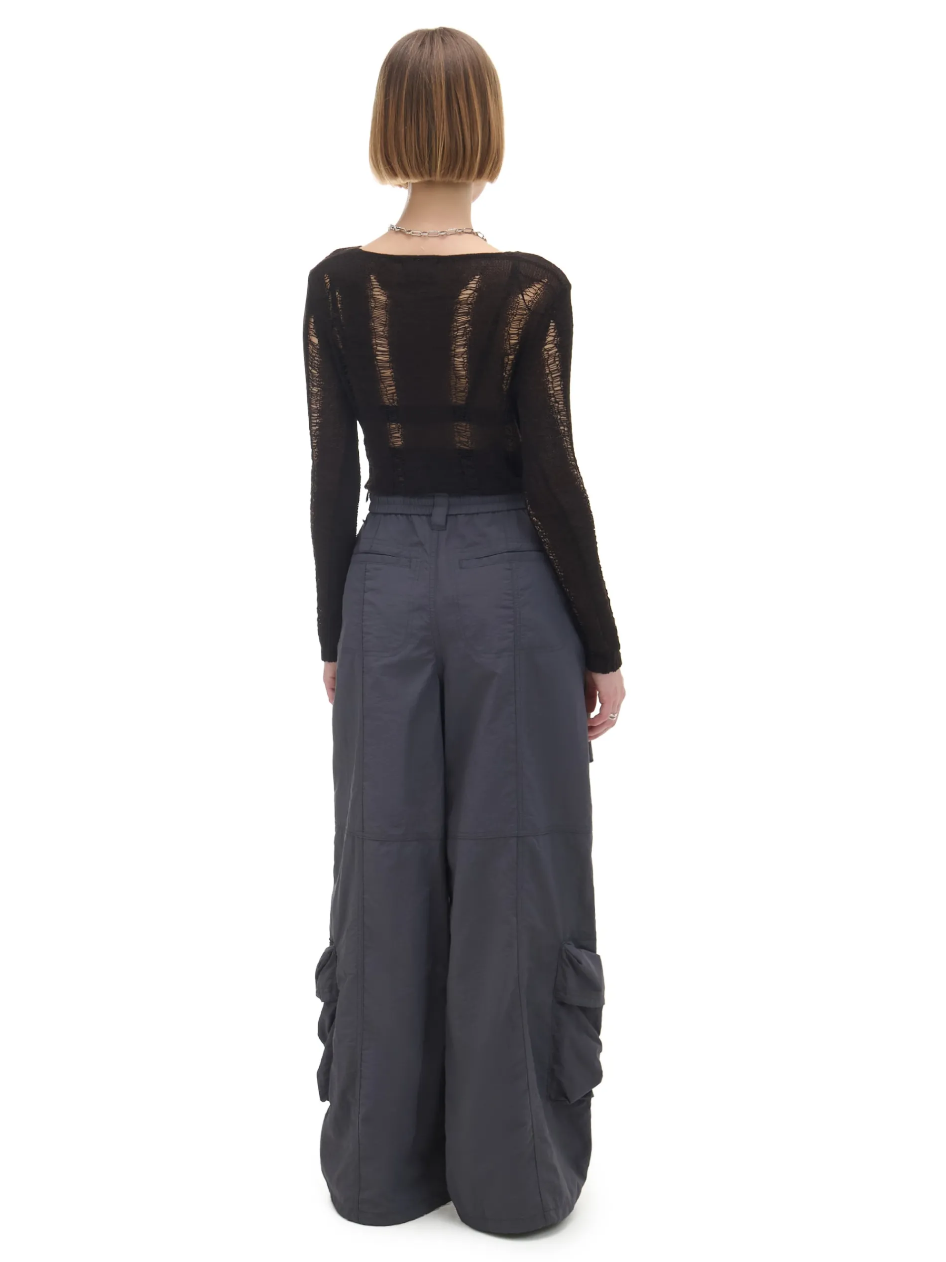 Cropp Spodnie*Spodnie parachute z kieszeniami cargo