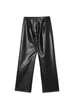 Cropp Spodnie*Spodnie straight z imitacji skóry