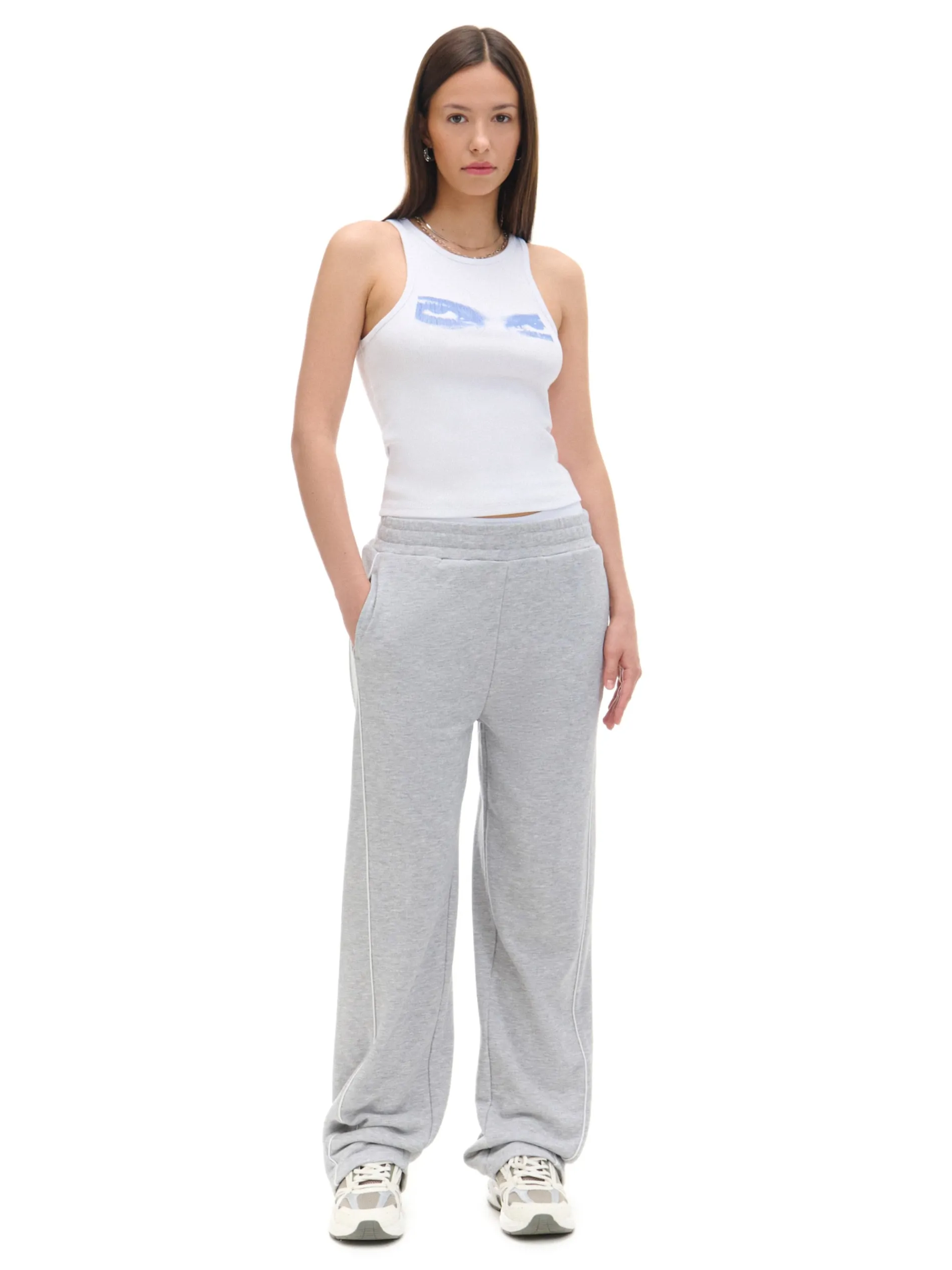 Cropp Spodnie*Spodnie wide leg z wysokim stanem