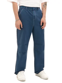 Cropp Baggy|Spodnie*Spodnie z białymi przeszyciami