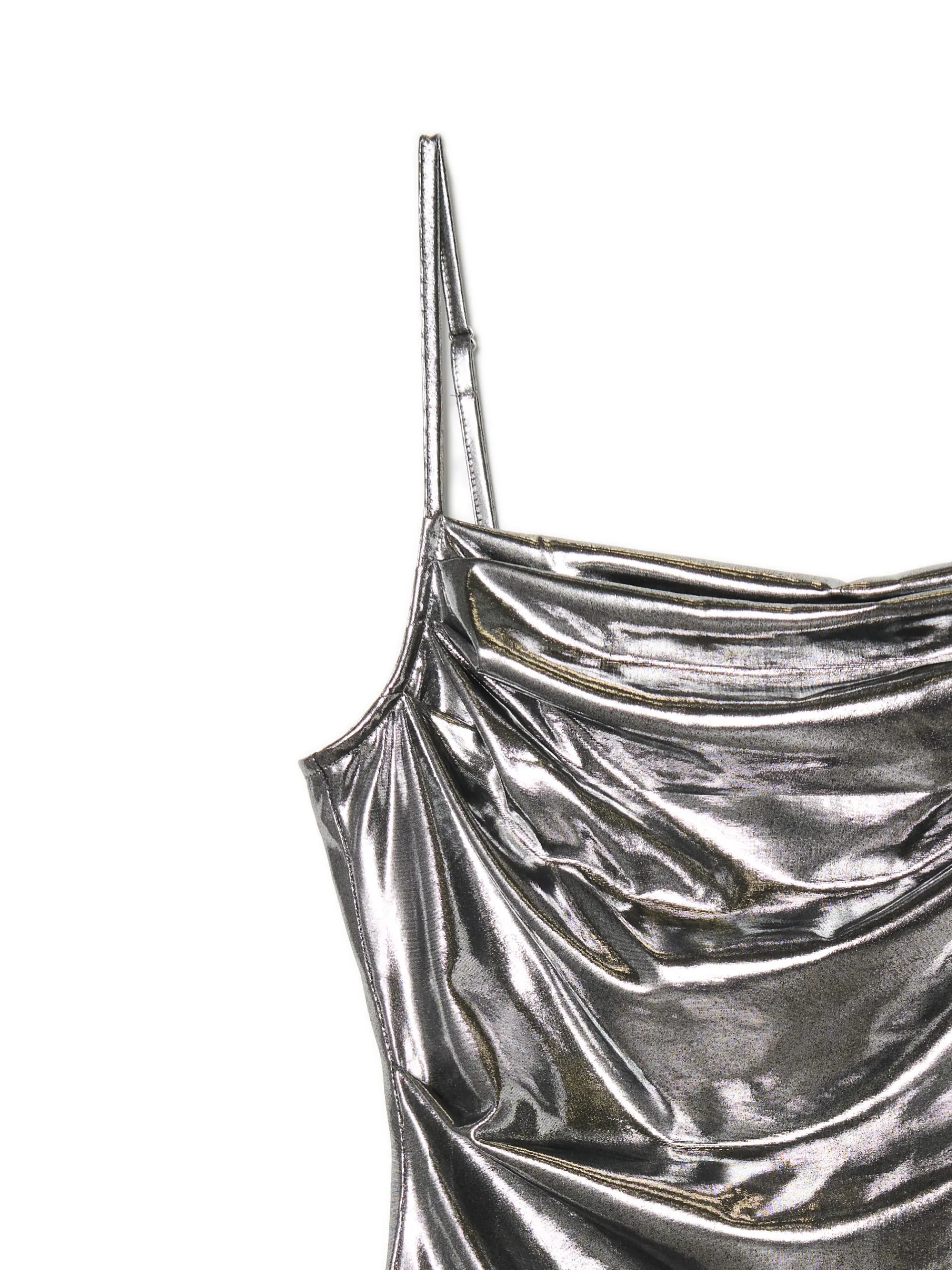 Cropp Sukienki, Kombinezony*Srebrna sukienka mini