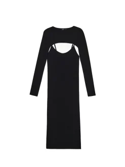 Cropp Sukienki, Kombinezony*Sukienka maxi z dodatkowymi rękawami